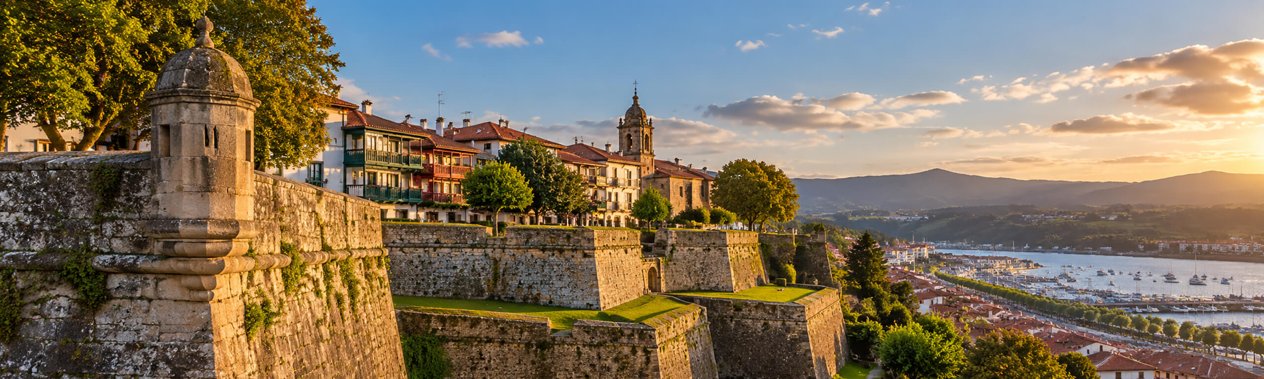 Medieval walls of Hondarribia